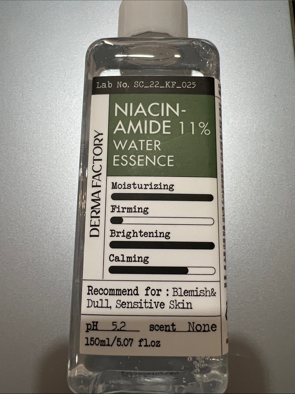 Niacinamide 11% Water Essence – Green | Hydrating Brightening Serum